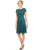 Adrianna Papell - Sequined Jewel Cocktail Dress AP1E200161 in Green