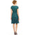 Adrianna Papell - Sequined Jewel Cocktail Dress AP1E200161 in Green