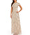 Adrianna Papell - Scoop Neckline Embellished Long Dress AP1E200219 in Neutral