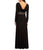 Alex Evenings - Rhinestone Embellished Jersey Long Dress 1351307 in Black