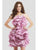0483 Strapless Ruffled Cocktail Dress In Pink