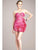 Colors Dress - 0485 Bejeweled Sweetheart Sheath Dress in Pink