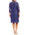 Alex Evenings - 4121655 Square Neck Lace Dress with Open Jacket in Purple