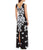 Adrianna Papell - AP1E200676 Embroidered Bateau Sheath Dress in Black and White