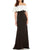 Adrianna Papell - AP1E201629 Off-Shoulder Bodycon Dress in Black and White