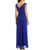 Sangria - DWKOJ57 Sequin V-neck A-line Dress in Blue