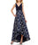 Adrianna Papell - V-Neck A-Line Dress AP1E200719 in Blue and White