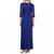 Alex Evenings - 1121682 Sequined Lace V-neck Sheath Dress in Blue