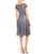 Sangria - SABZ1ACT Lace Bateau A-line Dress in Gray