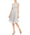 Sangria - SABZ1ACT Lace Bateau A-line Dress in Gray