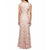 Alex Evenings - 1121767 Embroidered Sleeveless Keyhole Gown in Pink