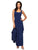 Alex Evenings - 235173 Rhinestone-Trimmed Bolero Dress in Blue