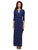 Alex Evenings - 235173 Rhinestone-Trimmed Bolero Dress in Blue
