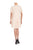 Donna Morgan  - D4036M Drop-Waist Dress Short Sleeve Dress in Neutral
