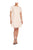 Donna Morgan  - D4036M Drop-Waist Dress Short Sleeve Dress in Neutral