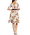 Adrianna Papell - AP1E201820 V-Neck Floral Printed A-line Dress in Floral