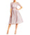 Adrianna Papell - AP1E201751 Lace Bateau Neck A-line Dress in Pink