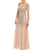Adrianna Papell - AP1E201746 Cap Sleeves Beaded Trumpet Gown in Pink