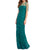 Adrianna Papell Sheered Bateau Neck Short sleeves Tiered Dress AP1E201931 - 1 pc Evergreen In Size 4 Available In Green