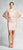 Aidan Mattox - 54473370 Cape Sleeve Beaded Chiffon Cocktail Dress in Neutral