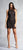Aidan Mattox - Halter Neckline Embellished Short Dress 54473450 in Black