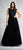 Aidan Mattox - Embellished Mesh and Tulle Long Dress 54473960 in Black and Blue