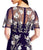 Aidan Mattox - MD1E203033 Embroidered Illusion Jewel Sheath Dress In Purple