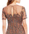Aidan Mattox - MD1E202875 Embellished Illusion Jewel Sheath Dress In Brown