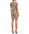 Adrianna Papell - AP1E202291 Embellished Jewel Cocktail Dress In Gray and Neutral