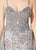 Ivonne D for Mon Cheri - 219D71 Embroidered Gown With Detachable Train In Gray