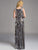Lara Dresses - Sparkling Bateau Neck Long Sheath Gown 33025 In Silver