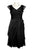 Adrianna Papell - 81845870 Surplice Neck Cascading Tier Chiffon Dress In Black