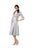 Adrianna Papell - 81857160 Satin A-Line Dress with Jacket in Silver
