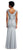Adrianna Papell - Beaded Cap Sleeveless Long Dress 91904920 in Gray
