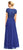 Adrianna Papell - 91922190 Two-Piece Sequined Short Sleeve Long Dress In Blue