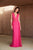 Tadashi Shoji - Laced V-Neck and Back Column Dress In Pink