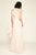 Tadashi Shoji - Asymmetric Sequined Column Gown In Pink and Gold