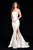 Sherri Hill - 51671 Strapless Taffeta Long Mermaid Dress With Train In White