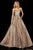 Sherri Hill - 52959 Strapless Sweetheart Glitter A Line Dress In Brown and Silver