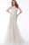 Jovani - 65325 Sleeveless Open Back Long Dress In White and Neutral
