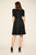 Tadashi Shoji - Cross-Over Off-Shoulder A-Line Dress In Black