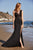Tadashi Shoji - Braided Illusion Dress with Slit In Black