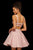 Sherri Hill - 52986 Short Scoop Neck Satin A-line Dress In Pink