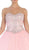 May Queen  - LK83  Bejeweled Sweetheart Evening Gown In Pink