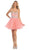Crystal Embellished Strapless A-Line Cocktail Dress