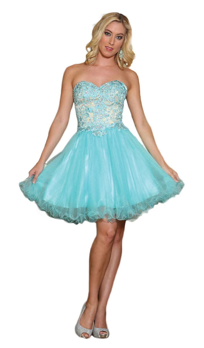 Embellished Sweetheart A-line Cocktail Dress