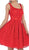 Lace Square Neck A-line Cocktail Dress