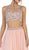 Bead Embellished Two Piece Prom Gown