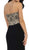 Appliqued Prom Gown with Slit