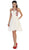May Queen - Floral Illusion Halter A-line Cocktail Dress
